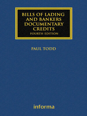cover image of Bills of Lading and Bankers' Documentary Credits